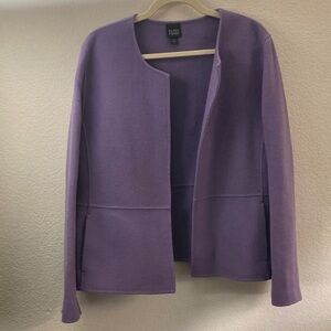 Eileen Fisher Lavender Open-Front Blazer